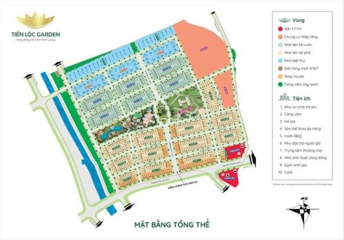 Mặt Bằng Tổng thể Khu dân cư Tiến Lộc Garden Đồng Nai