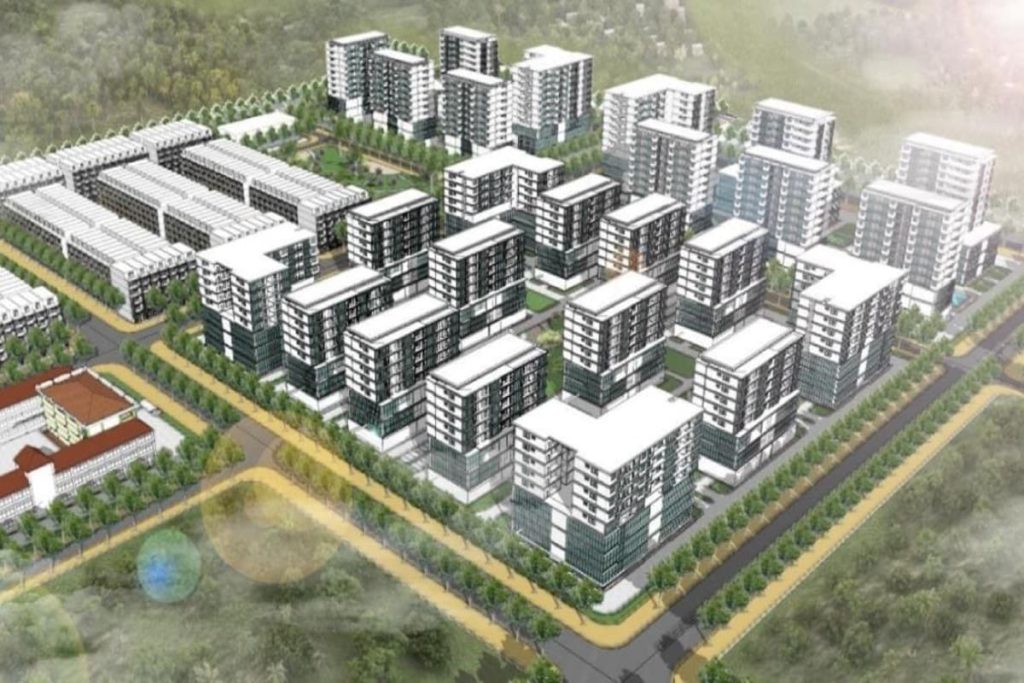 Phối cảnh khu chung cư nhà ở xã hội tại khu đất 5,61 ha tại Phước An