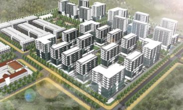 Phối cảnh khu chung cư nhà ở xã hội tại khu đất 5,61 ha tại Phước An