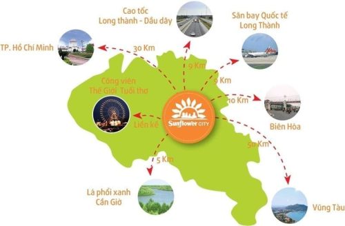 Sunflower City Nhơn Trạch Vị TRí chiến lược